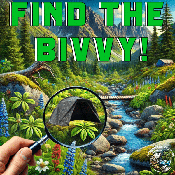 FIND THE BIVVY GAME - NASH TITAN HIDE CAMO - COMP ENDS WHEN FOUND