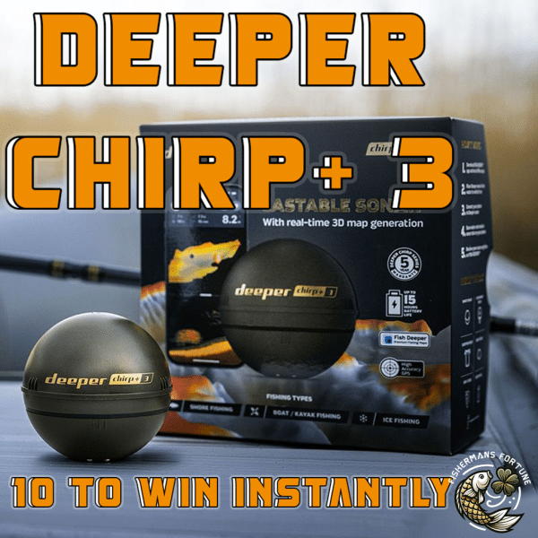 Deeper Chirp+ 3 casting sonar with smartphone app interface - 10 to win instantly