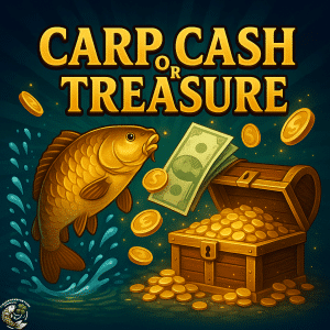 CARP, CASH OR TREASURE! - £500 TACKLE OF YOUR CHOICE MAIN PRIZE - WIN INSTANTLY!